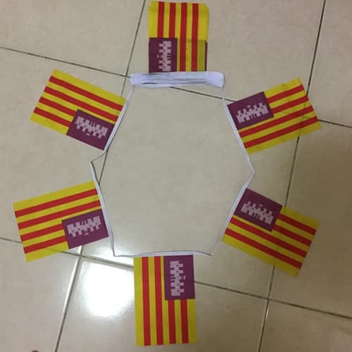 Balaericbunting 6m 20 flag Balearic Islands bunting - Image 1