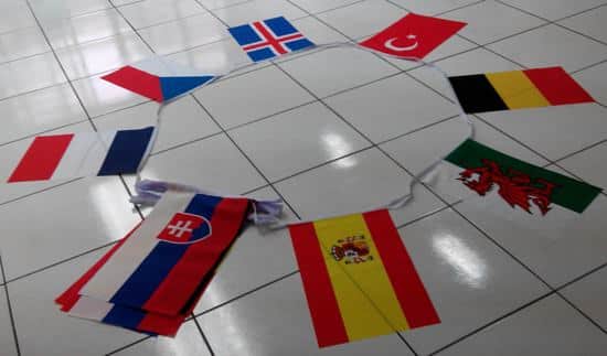 16m 24 Flag EURO 2016-12X18 BUNTING 16m 24 Flag EURO 2016-12X18 BUNTING
