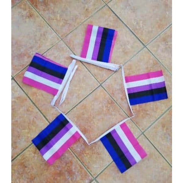 Genderfluid symbol bunting