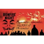 Guy Fawkes - Remember Remember the 5th of November - Bonfire Night 5'x3'
