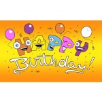 Happy Birthday Smile 5'x3'