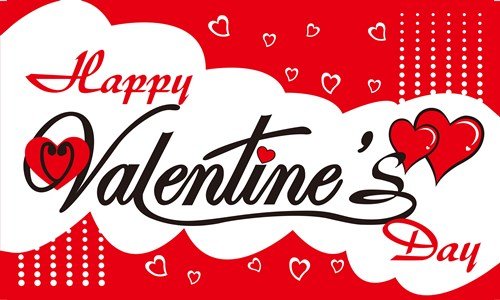 Happy-Valentines-Day Happy Valentines Day 5'x3' - Image 1
