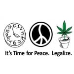 Time For Peace (legalise it) 5'x3'