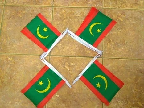 Mauritanianewbunting 6m 20 flag Mauritania new bunting - Image 1