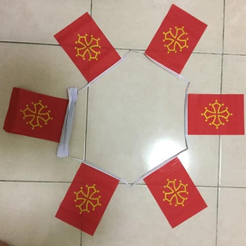 MidiPyreneesbunting 6m 20 flag Midi Pyrenees bunting - Image 1