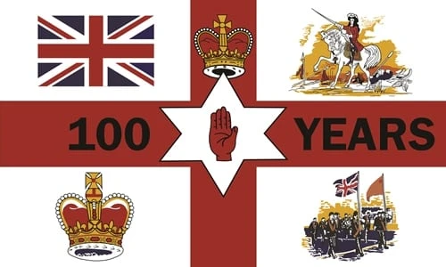 Flag Giant Northern Ireland Centenary 1921-2021 8'x5' - Image 1