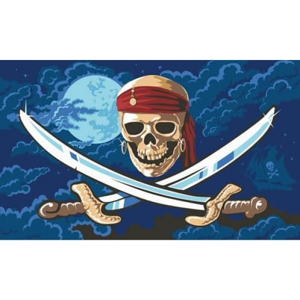 Pirates of the Caribbean Flag (skull) 5'x3'