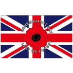 Giant Poppy Flag (Remembrance Day) Lest We Forget new 8'x5'