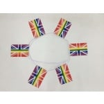 6m 20 flag  Union Jack Rainbow (Gay Pride) bunting