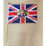 Royal Wedding - Harry and Meghan May 2018 18"x12" large hand flag