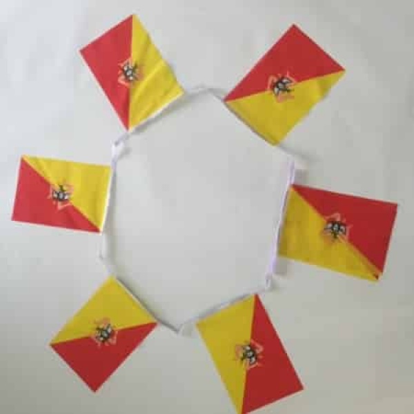 6m 20 flag Sicily bunting