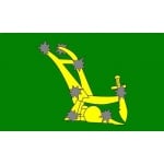 Starry Plough (green) 5'x3'