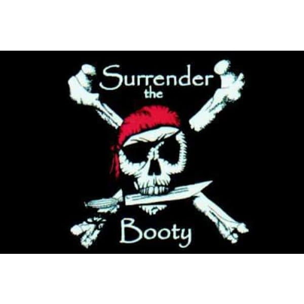 Surrender the Booty medium table flag