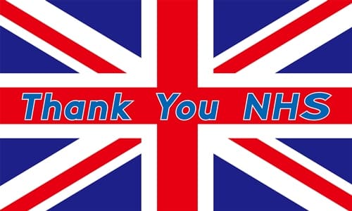 Thank You NHS Flag. NHS Flag, Thank You NHS Flag.