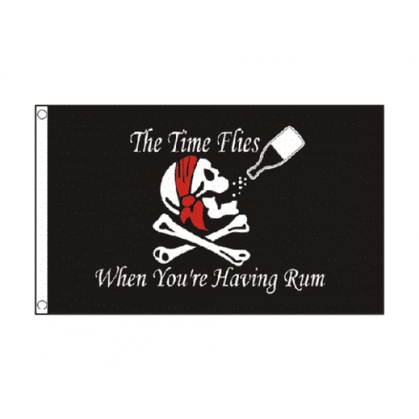 Time Flies When You Are Having Rum 3'x2'