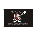 Time Flies When You Are Having Rum hand flag