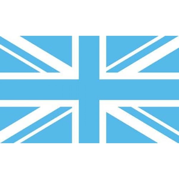 Giant Union Jack Sky blue/white 8'x5'