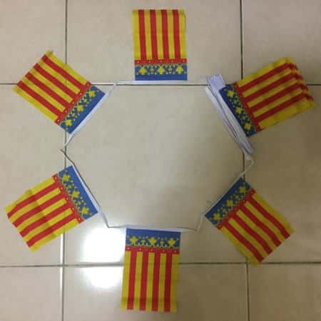 Valencia 6m 20 flag Valencia bunting - Image 1