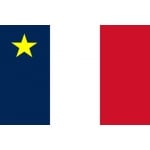 Acadia table flag