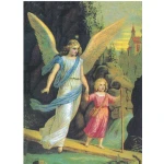 Angel with Girl 2.4 ' x 3.4'