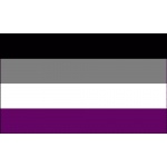 Asexual Pride (gay pride- rainbow) 5'x3'