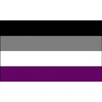 Asexual (Gay Pride) table flag
