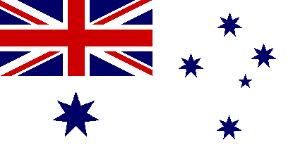 australia-white-51c9701d7dea9 Australia White Ensign 5'x3' - Image 1