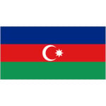 Azerbaijan medium table flag