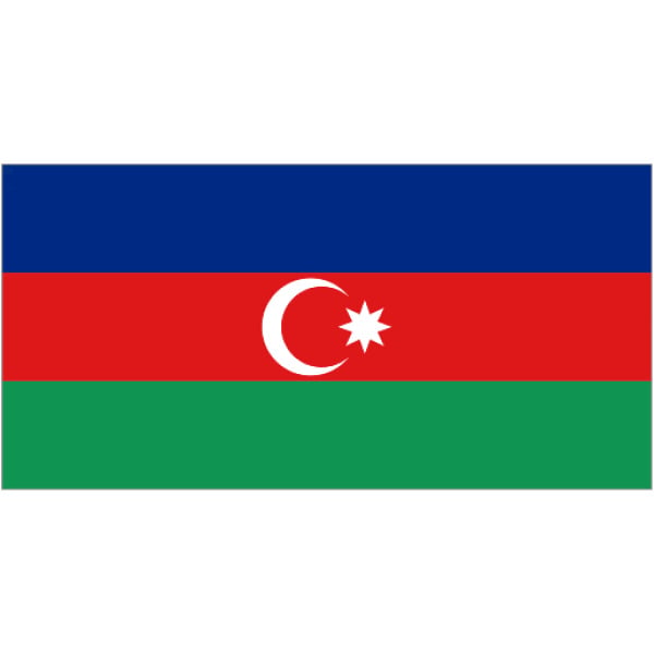Azerbaijan medium table flag