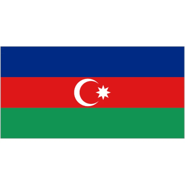 Azerbaijan medium table flag