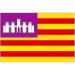 Balearic Islands hand flag