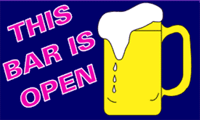 bar-is-open-bee-5214a36997557 This Bar is Open table flag - Image 1