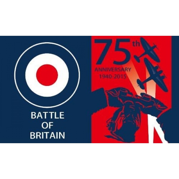 Battle of Britain 75th Anniversary flag 1940-2015 5'x3'