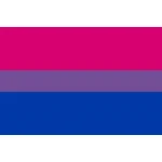 bi pride hand flag