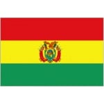 Bolivia large hand flag