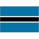 Botswana medium table flag