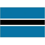 Botswana medium table flag