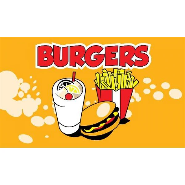 Burgers 5'x3'
