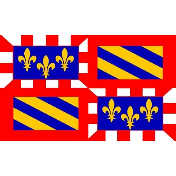 Burgundy hand flag