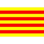 Catalonia (Catalan) Hand Flag