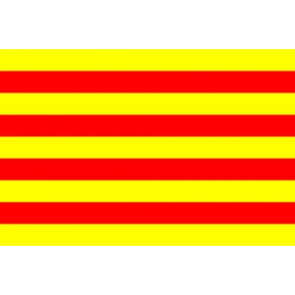 Catalonia (Catalan) Hand Flag