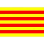 Catalonia (Catalan) Table Flag