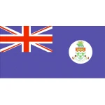Cayman Islands pre 1999 medium table flag