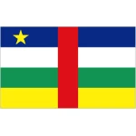 Central African Republic medium table flag