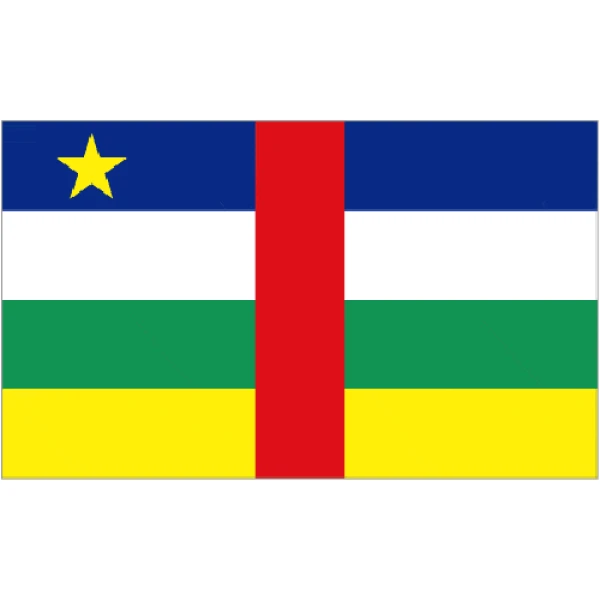 Central African Republic medium table flag