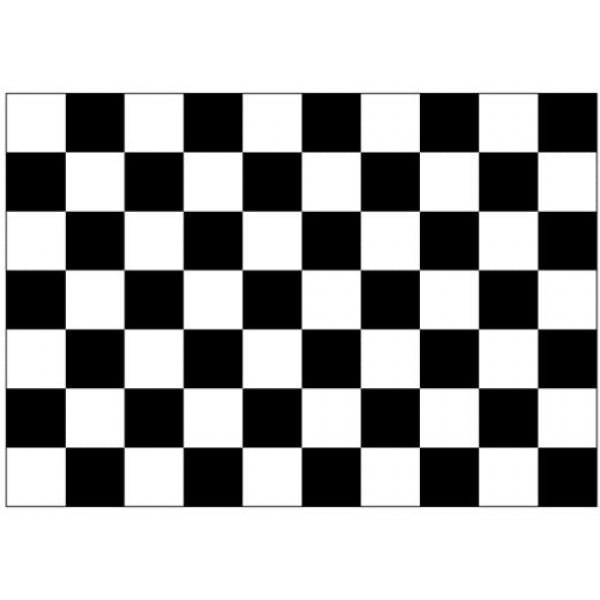 Checkered Black/White 5'x3'
