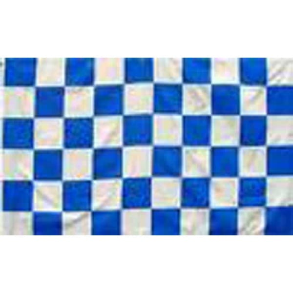 Checkered Royal blue/white Table Flag