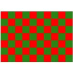 Checkered Green/Red 5'x3'