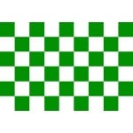 Checkered Green/White 5'x3'