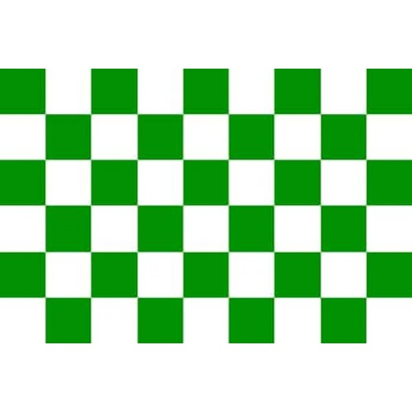 Checkered Green/White 5'x3'